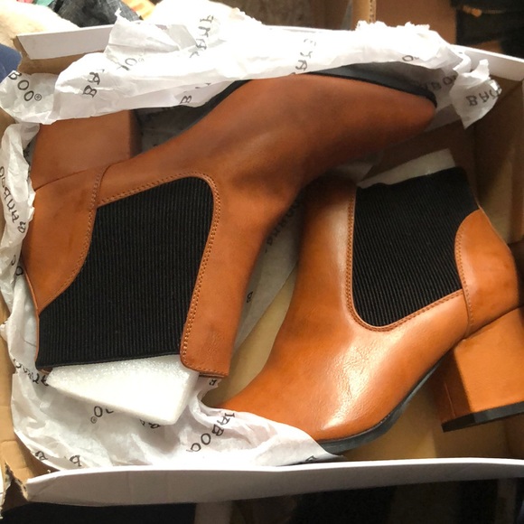 Brown Chelsea Ankle Booties - Picture 3 of 11